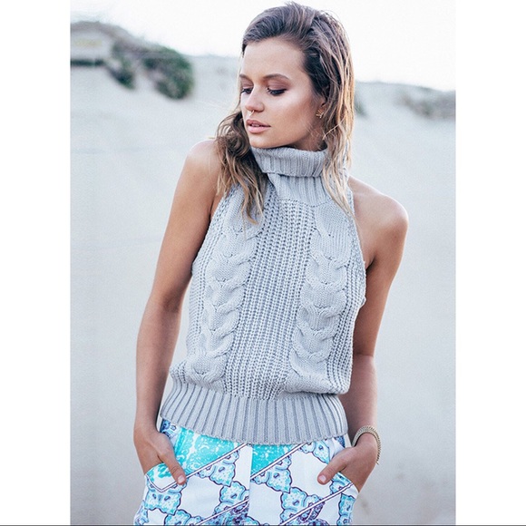 NEW! Backless Cable Knit Sweater - Picture 3 of 8